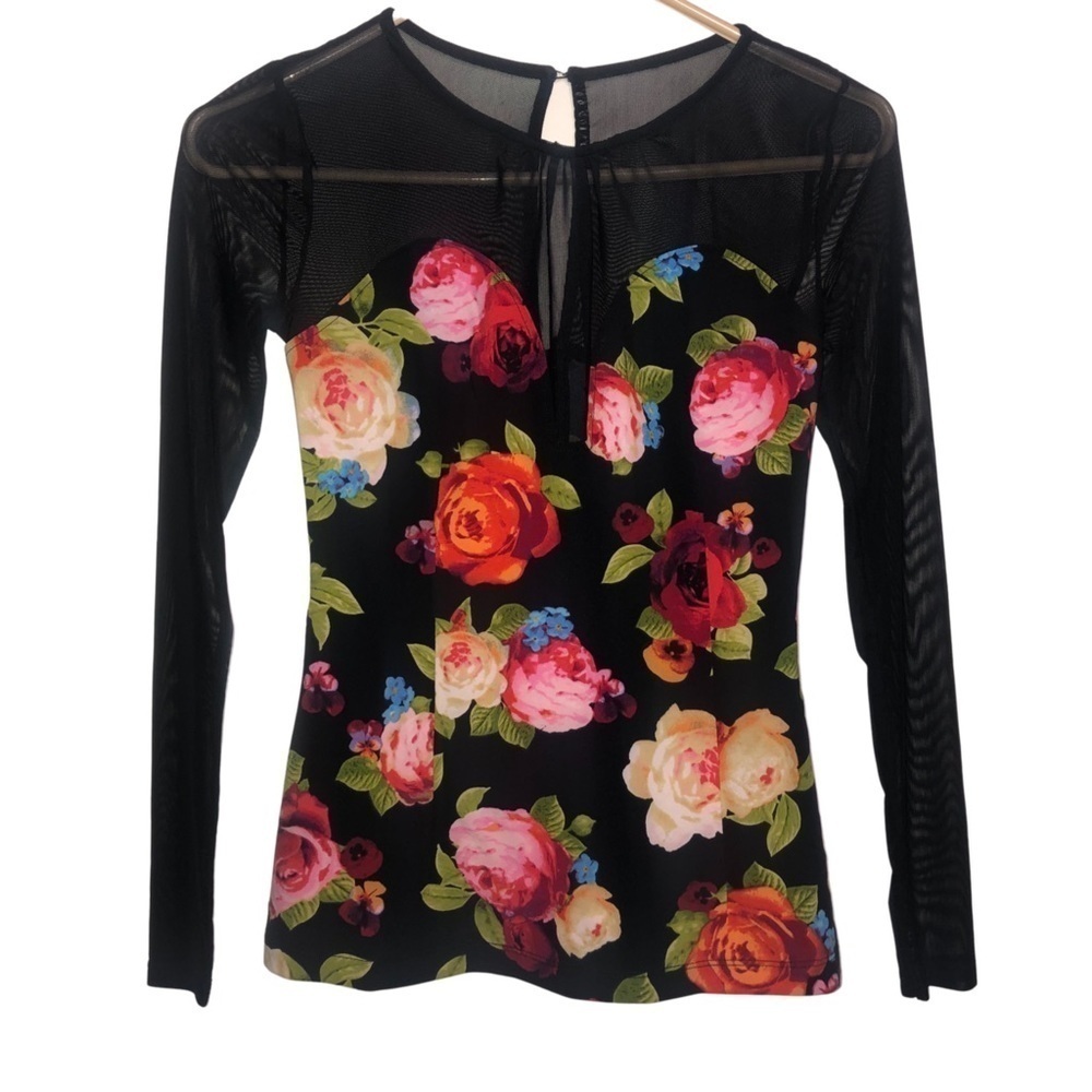 Guess Chateau Rose Sweetheart Top Size xs